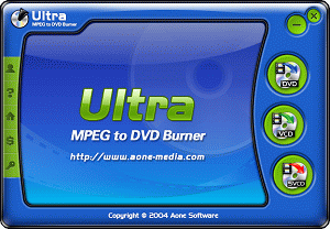 Screenshot of Ultra MPEG to DVD Burner